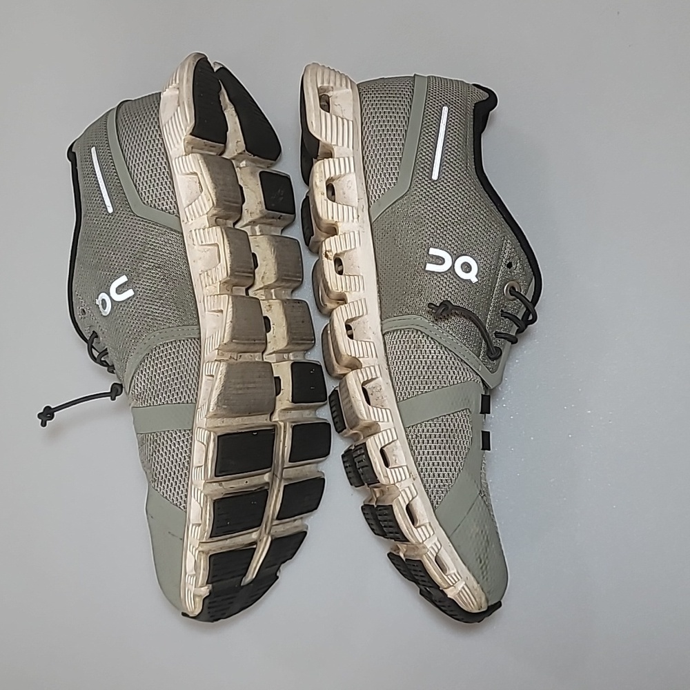 On Running Olive and Beige Athletic Shoes - Picture 9 of 15